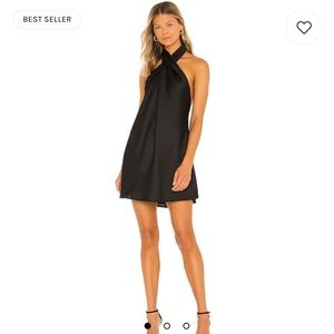 SHOW ME YOUR MUMU Halter Black Mini Dress